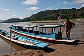 Luang Prabang, Laos - Walking along the riverfront of the Mekong 